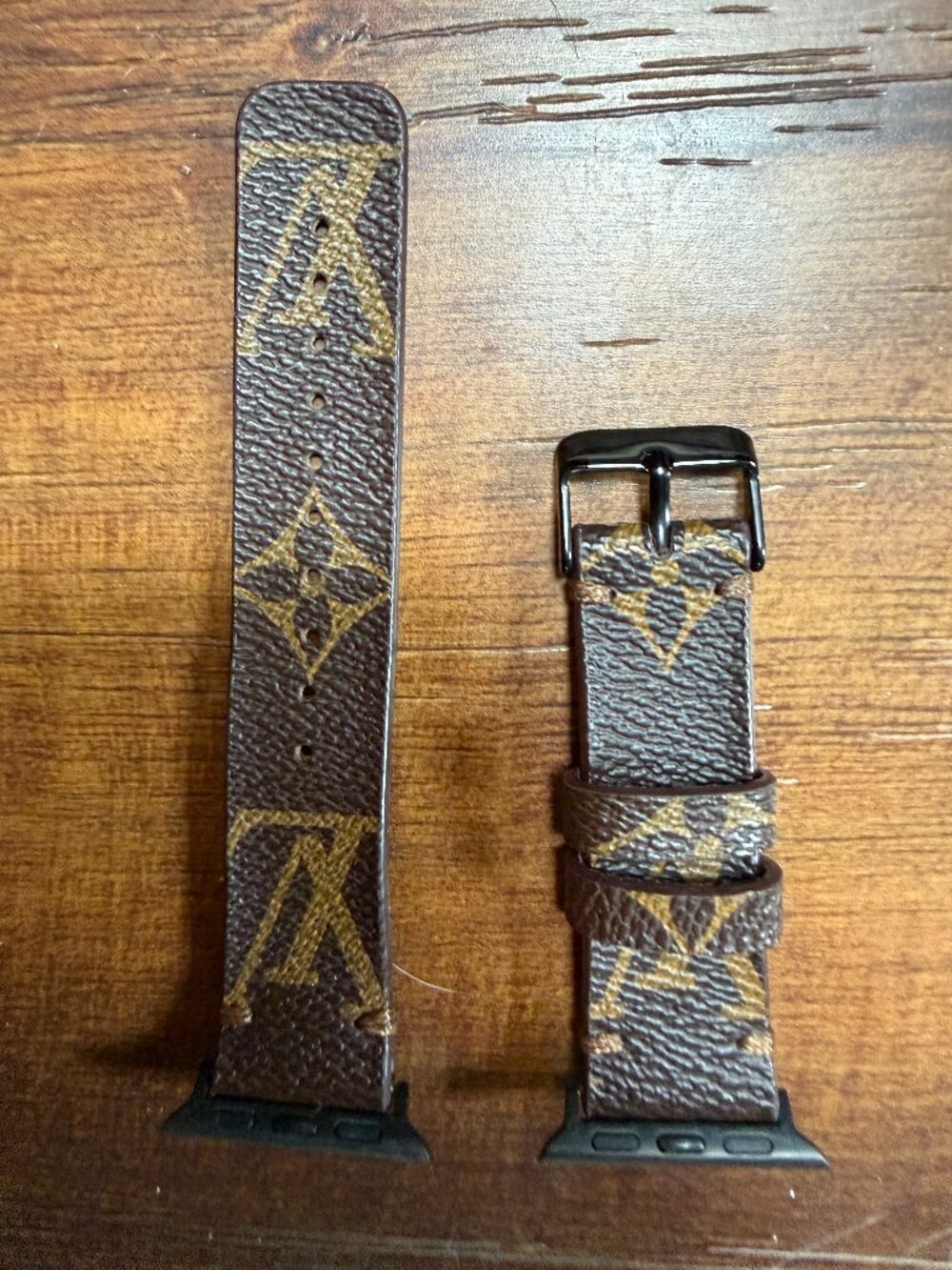 Upcycled Louis Vuitton Apple Watch Strap - Picture 1 of 1